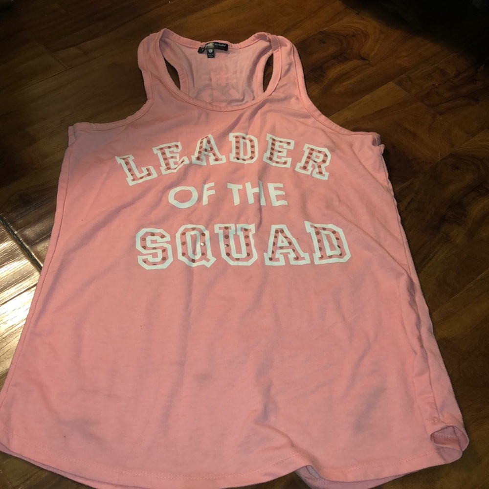 “Leader of the squad” pink shirt